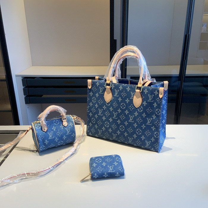 Split leather bag a set,3A ,no box,  B75-426