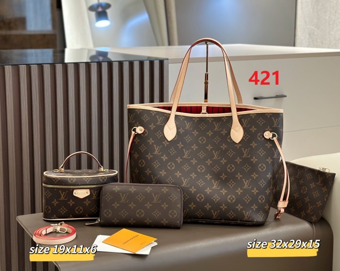 Split leather bag a set,3A ,no box,  B75-421
