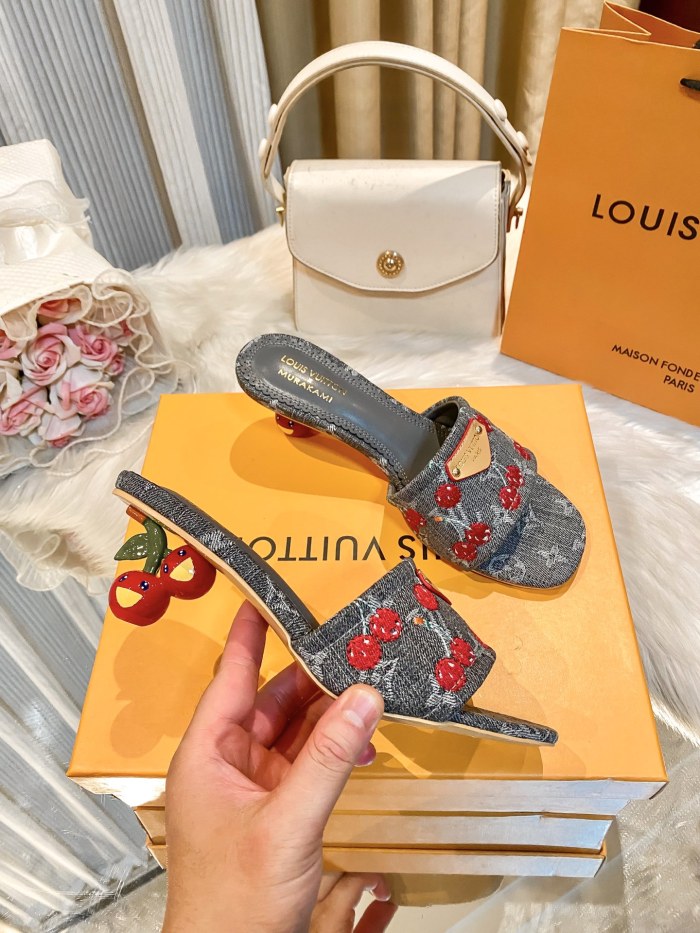 Women's high-heeled slippers,size 36-42, SS60-3475-3479