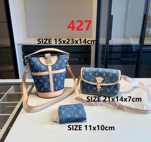 Split leather bag a set,3A ,no box,  B75-427