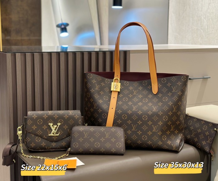 Split leather bag a set,3A ,no box,  B75-416