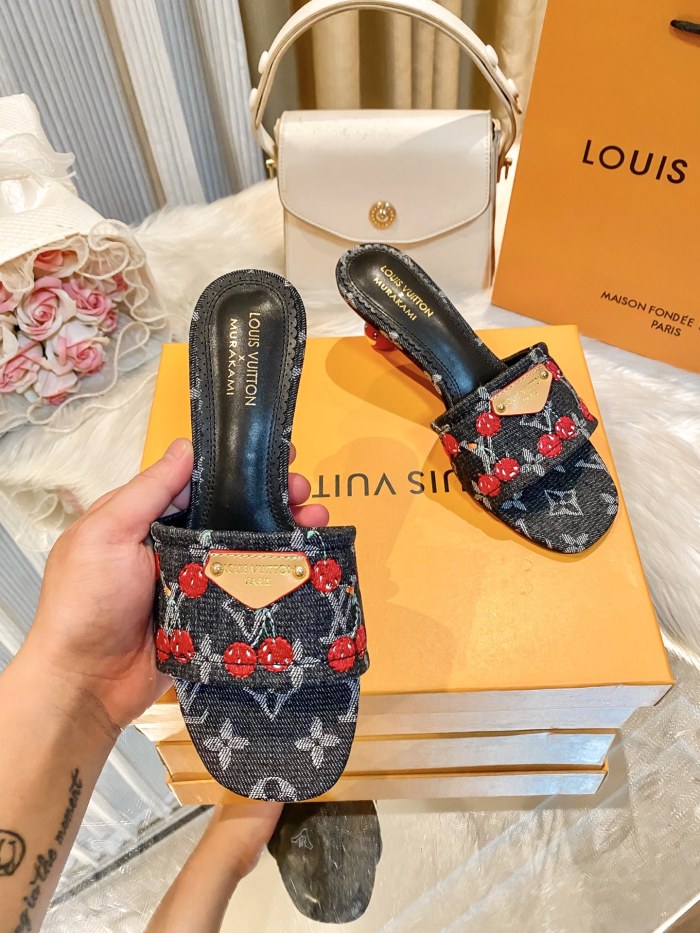 Women's high-heeled slippers,size 36-42, SS60-3475-3479