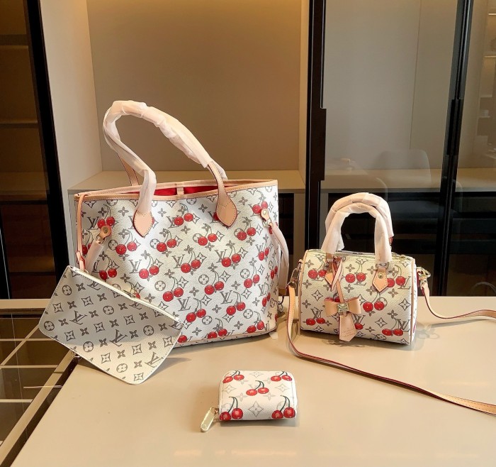 Split leather bag a set,3A ,no box,  B75-424