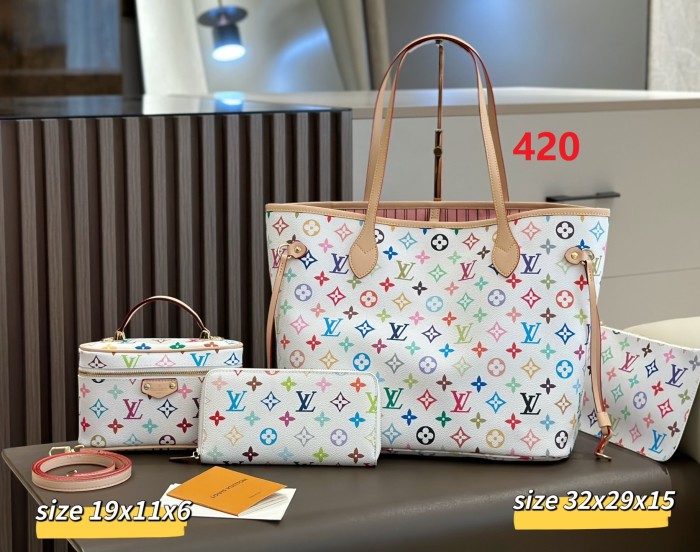 Split leather bag a set,3A ,no box,  B75-420