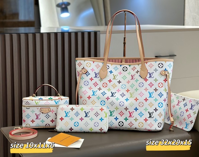 Split leather bag a set,3A ,no box,  B75-420