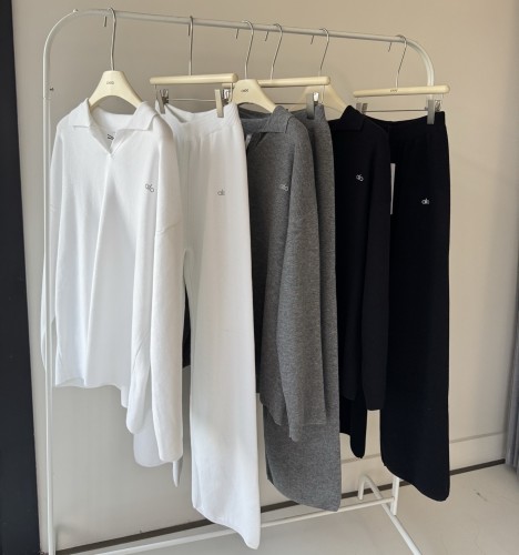 Knit sweater top + pants suit  clothes, elastic， CL68-7
