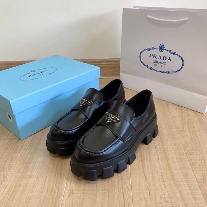 Ladies' thick-soled leather shoes,size 35-41, SS60-691-692