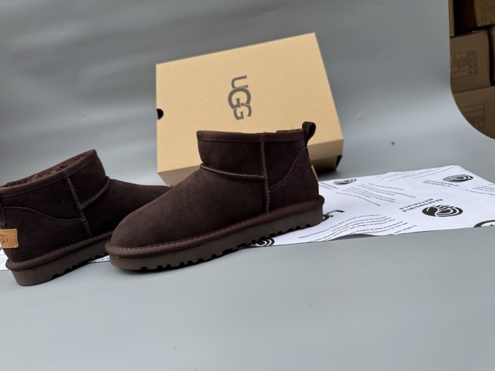 Women men leather fur boot shoes, size 35-45,  with box, SS50-371