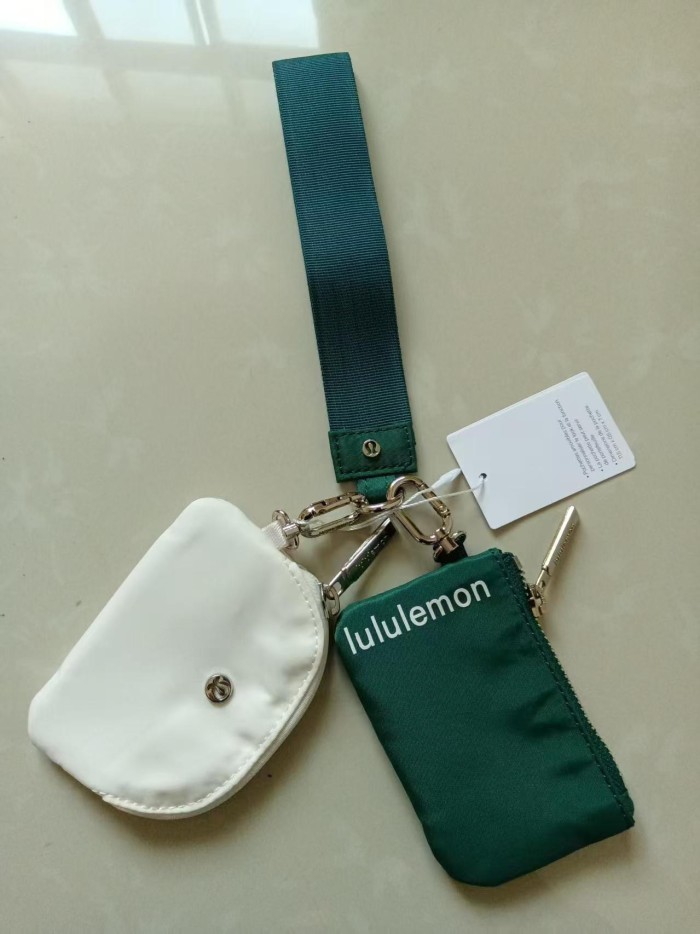 Waterproof nylon running yoga dual pouch wristlet  wrist key case coin purse bag,size 11.5*7*1cm,B25-28-56
