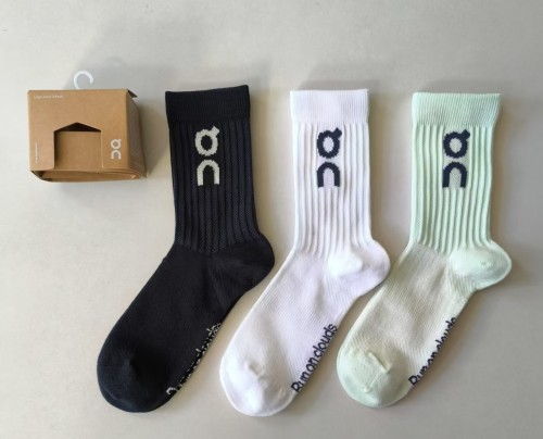 Breathable sports cotton socks for men women，3 pairs of 1 box ,CL10-55-60