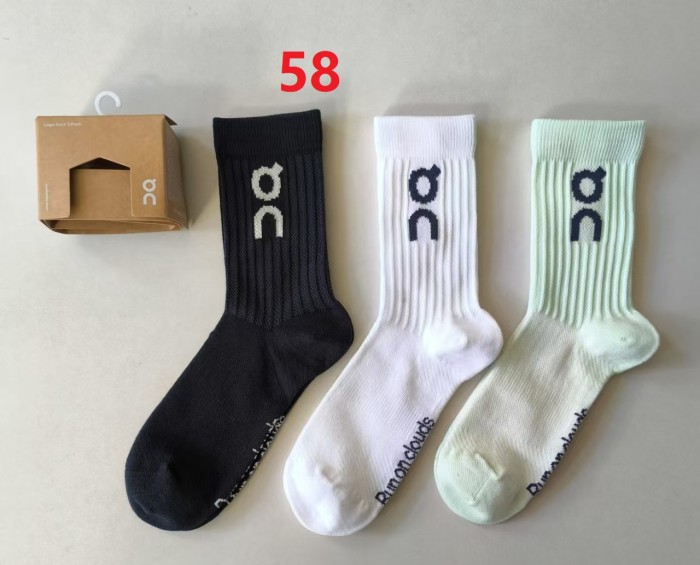 Breathable sports cotton socks for men women，3 pairs of 1 box ,CL10-55-60
