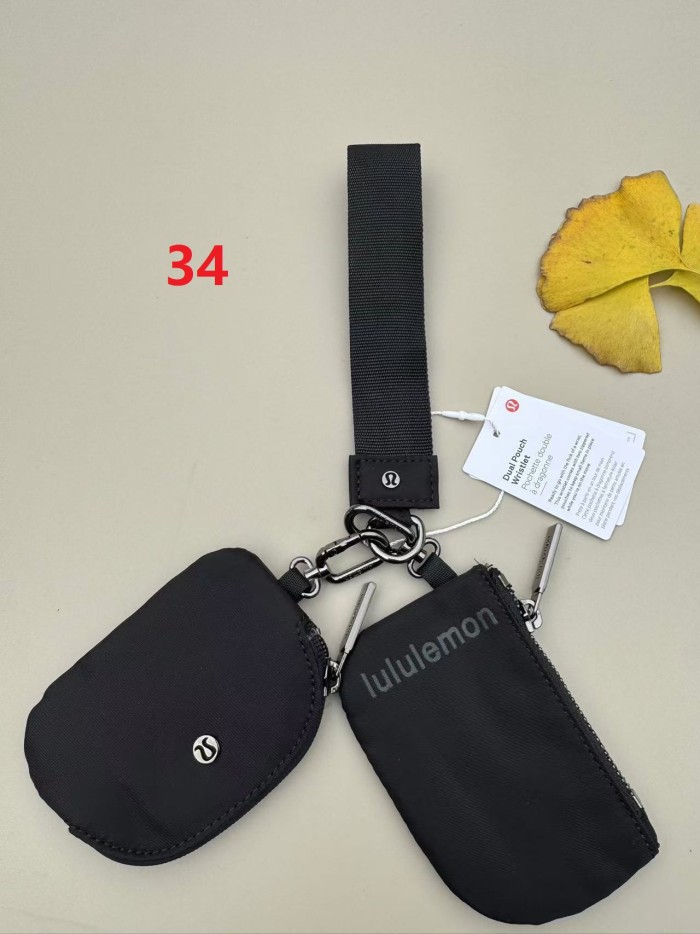 Waterproof nylon running yoga dual pouch wristlet  wrist key case coin purse bag,size 11.5*7*1cm,B25-28-56
