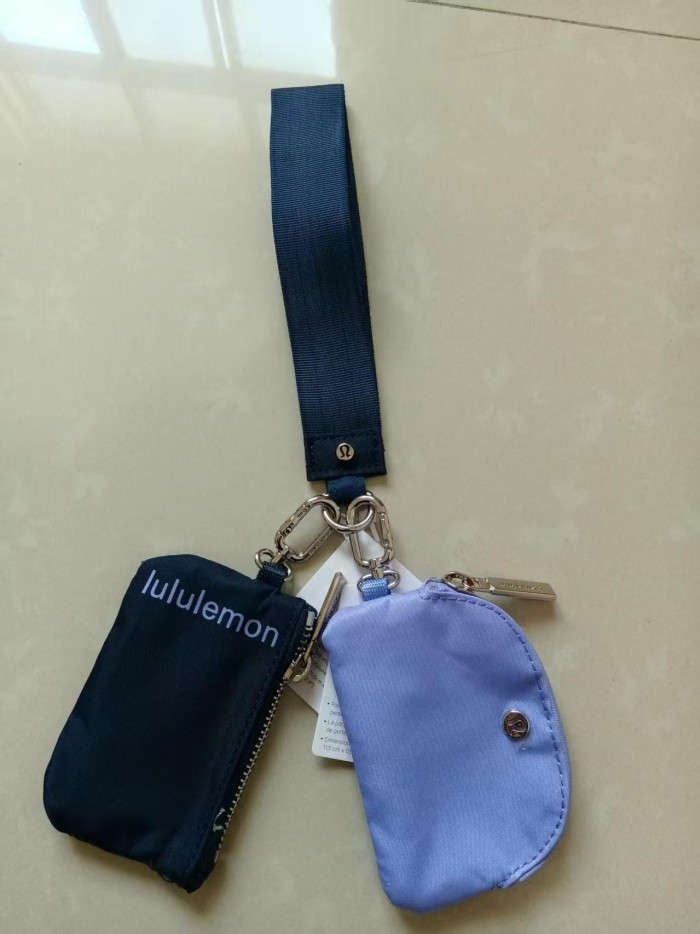 Waterproof nylon running yoga dual pouch wristlet  wrist key case coin purse bag,size 11.5*7*1cm,B25-28-56