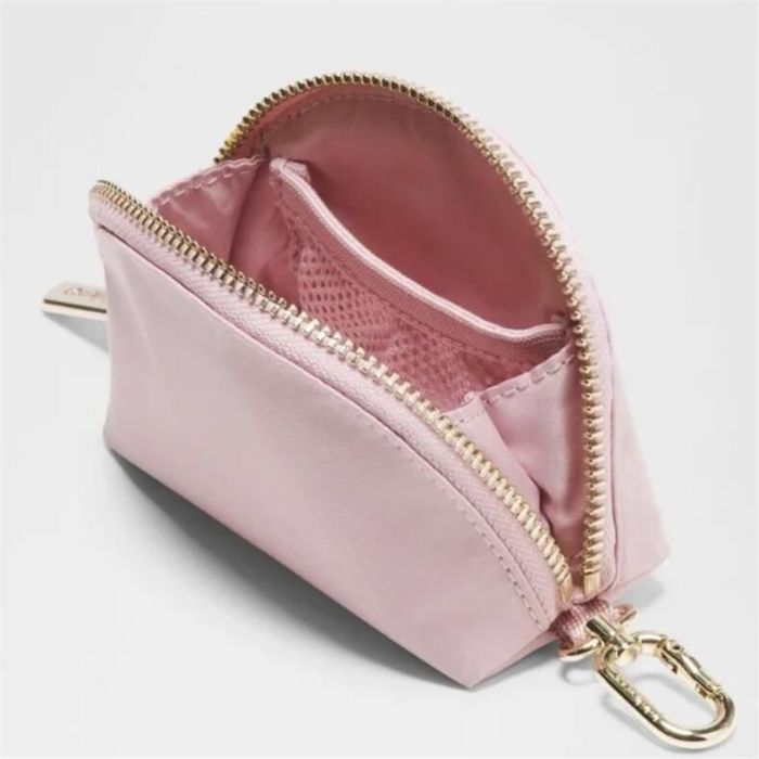 Waterproof nylon running yoga dual pouch wristlet  wrist key case coin purse bag,size 11.5*7*1cm,B25-28-56