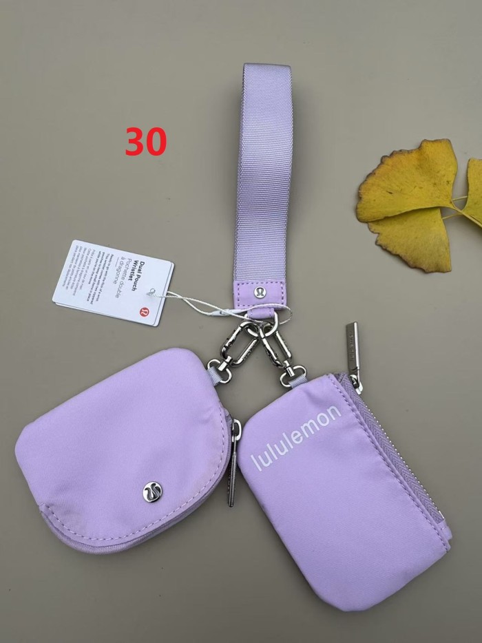 Waterproof nylon running yoga dual pouch wristlet  wrist key case coin purse bag,size 11.5*7*1cm,B25-28-56