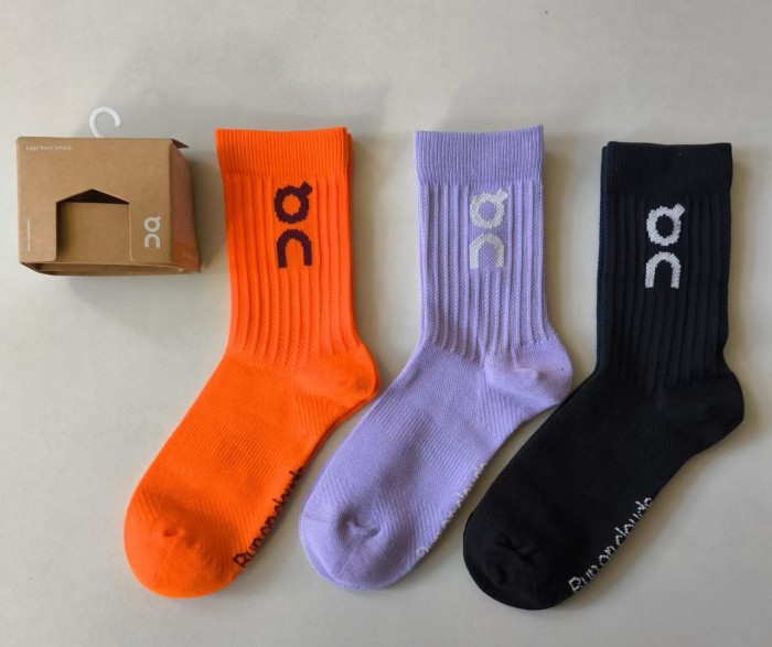 Breathable sports cotton socks for men women，3 pairs of 1 box ,CL10-55-60