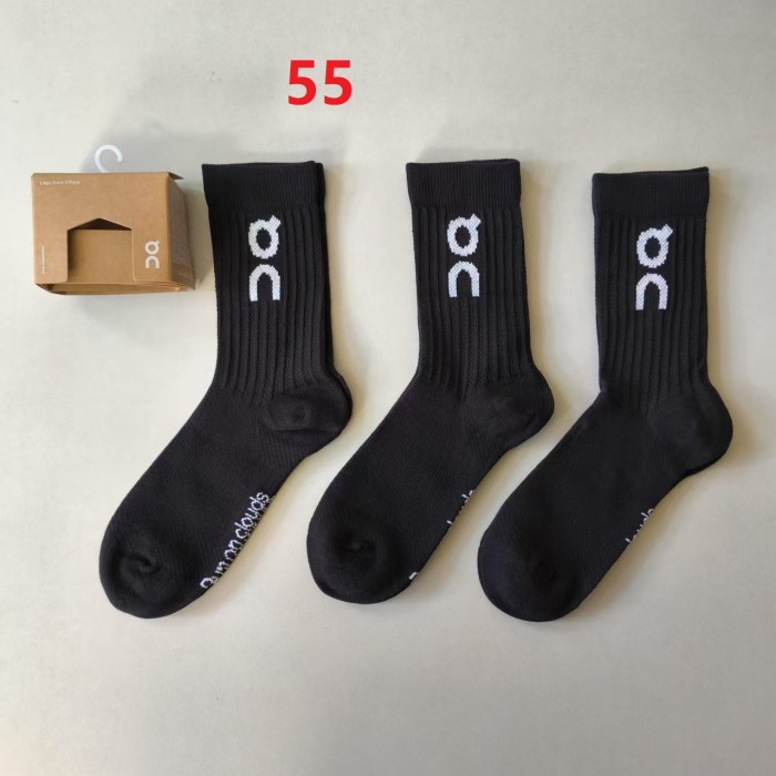 Breathable sports cotton socks for men women，3 pairs of 1 box ,CL10-55-60