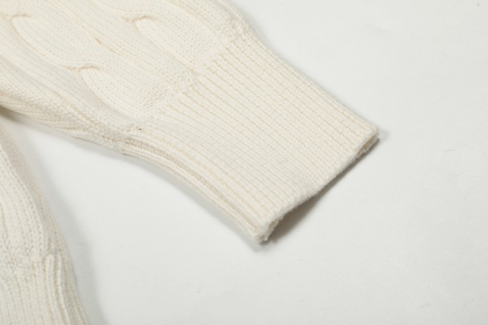 Embroidered knitted twisted sweater for women and men,size S-XL,CL35-78-81