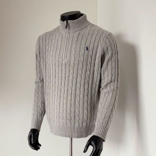 Embroidered knitted twisted stand-up collar sweater for women and men,size S-XXL,CL35-72-77