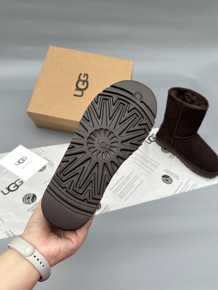 Women leather fur boot shoes, size 35-40,  with box, SS60-542