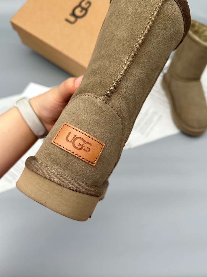 Women leather fur boot shoes, size 35-40,  with box, SS60-548