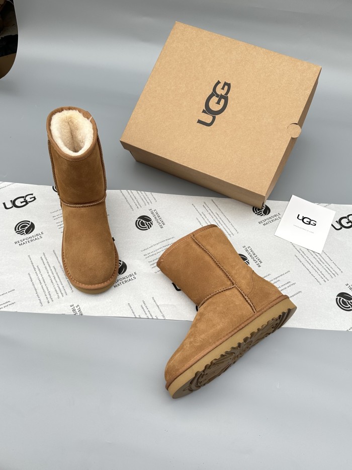 Women leather fur boot shoes, size 35-40,  with box, SS60-546