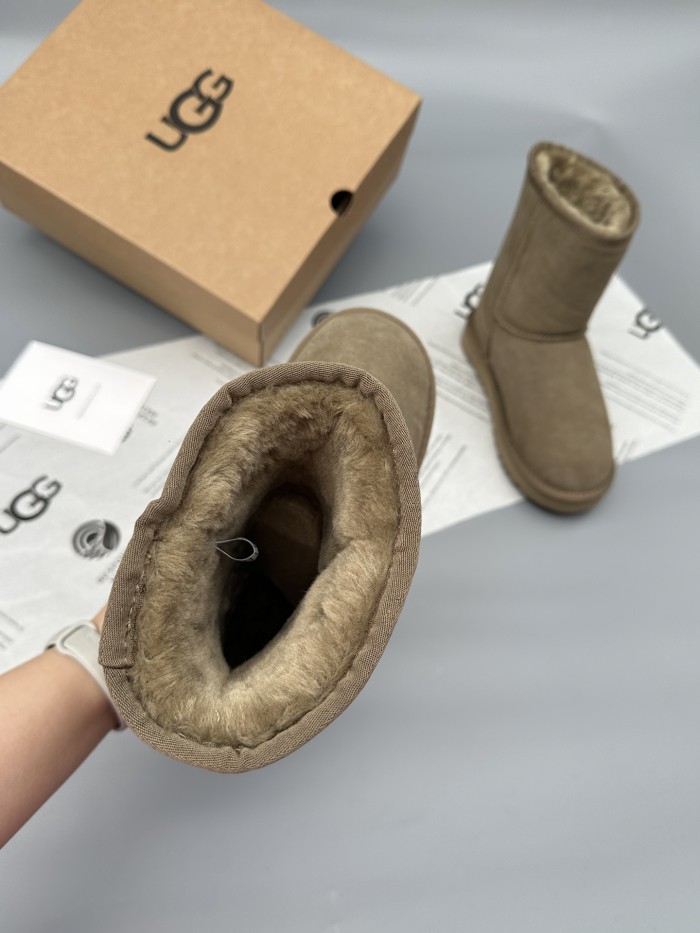 Women leather fur boot shoes, size 35-40,  with box, SS60-548