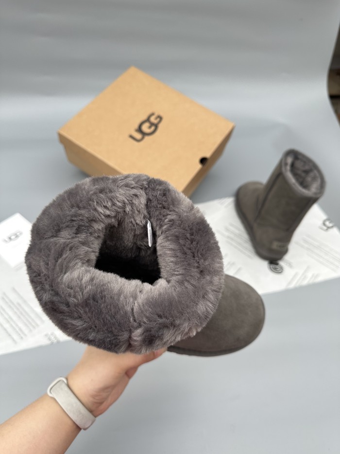 Women leather fur boot shoes, size 35-40,  with box, SS60-547