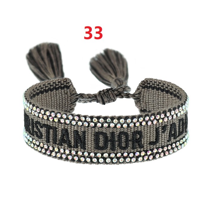 Hot diamond embroidery knitted bracelet jewelry , a set of 2 items ，with box,  J15-27-65