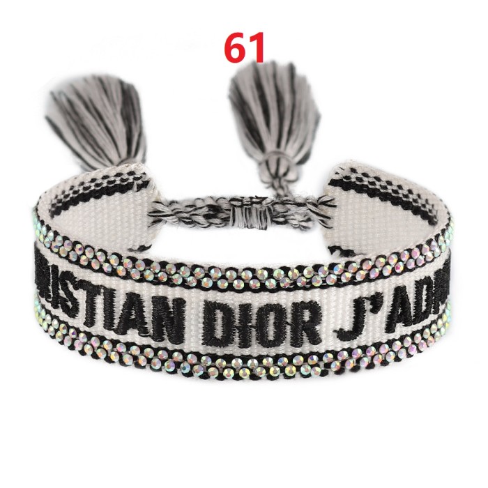 Hot diamond embroidery knitted bracelet jewelry , a set of 2 items ，with box,  J15-27-65