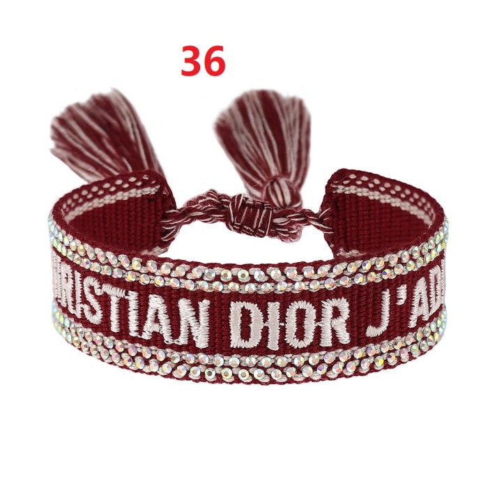 Hot diamond embroidery knitted bracelet jewelry , a set of 2 items ，with box,  J15-27-65