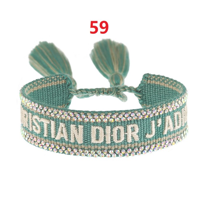 Hot diamond embroidery knitted bracelet jewelry , a set of 2 items ，with box,  J15-27-65