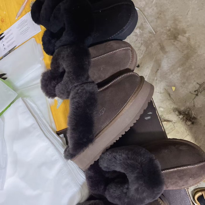 Women men fur shoes, size 35-44,  with box, SS60-597-599