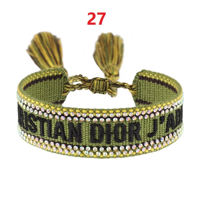 Hot diamond embroidery knitted bracelet jewelry , a set of 2 items ，with box,  J15-27-65