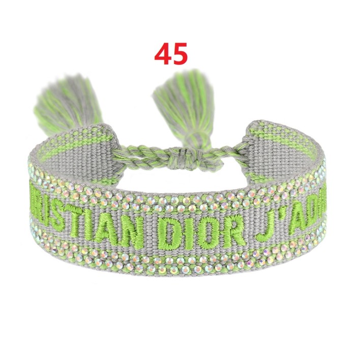 Hot diamond embroidery knitted bracelet jewelry , a set of 2 items ，with box,  J15-27-65
