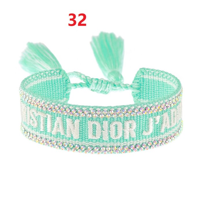 Hot diamond embroidery knitted bracelet jewelry , a set of 2 items ，with box,  J15-27-65