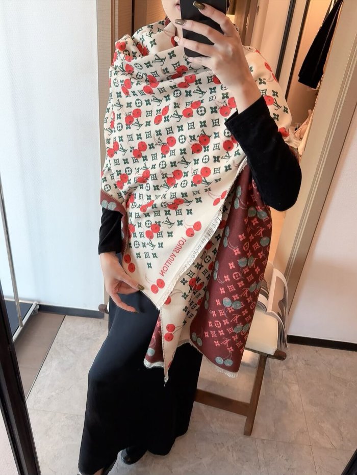 Cashmere cotton scarf for men women, size 65x180cm, no box. SF25-271-278