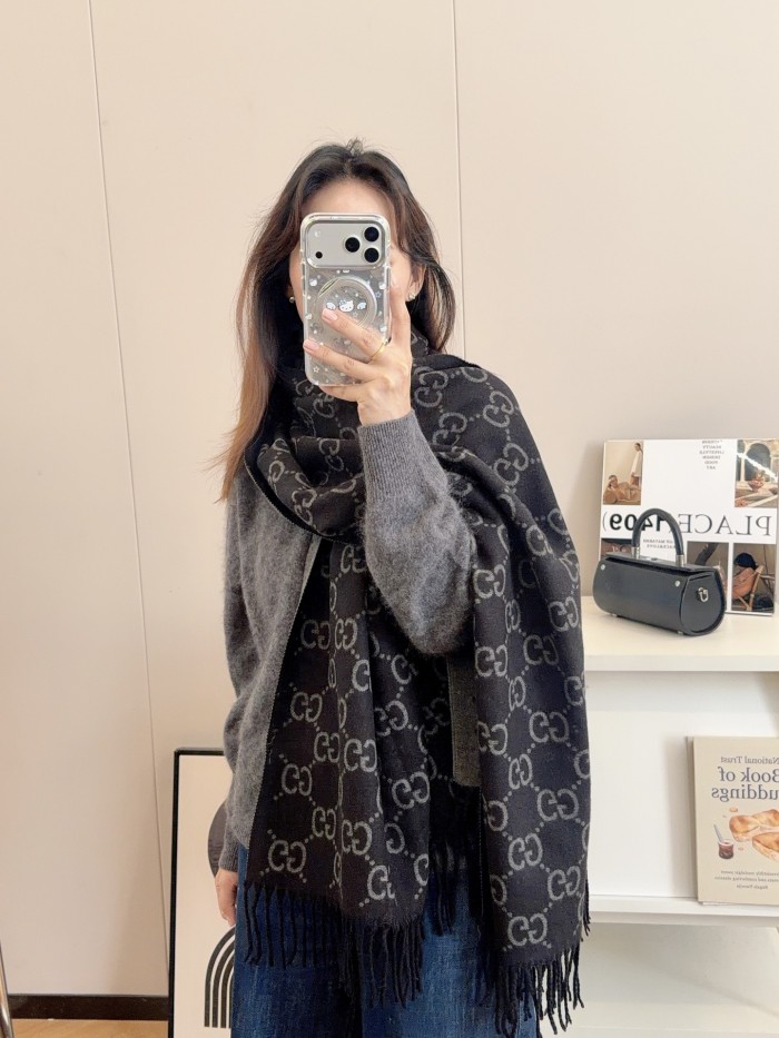 Cashmere cotton scarf for men women, size 65x180cm, no box. SF25-257-262