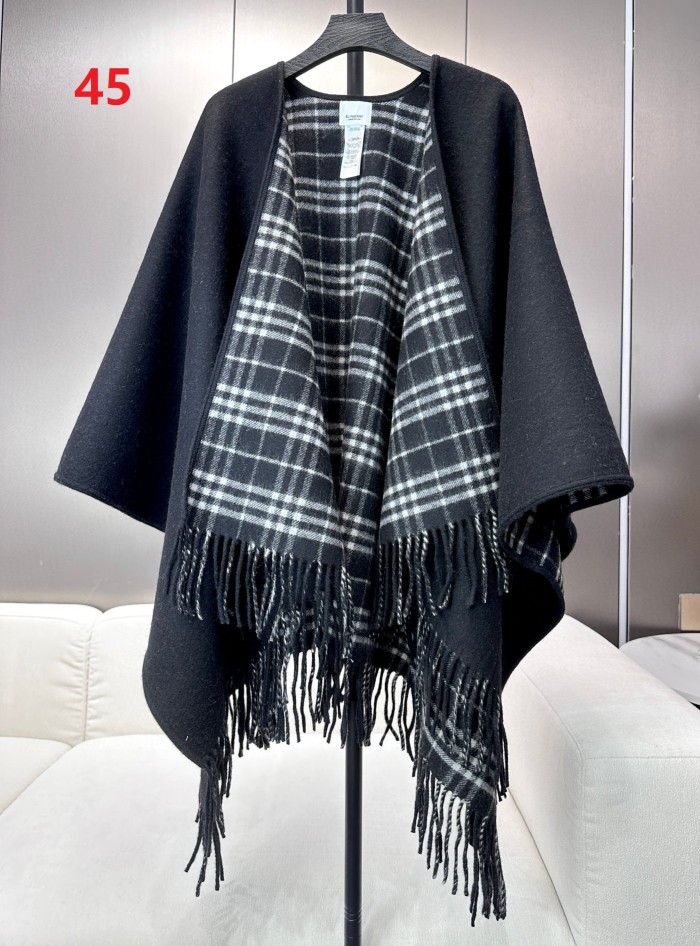 Double-sided wool and cashmere blended cape coat clothes，free size,CL60-45
