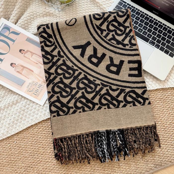Cashmere cotton scarf for men women, size 65x200cm, no box. SF25-281