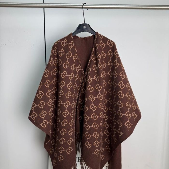 Double-sided wool and cashmere blended cape coat clothes，free size,CL60-53