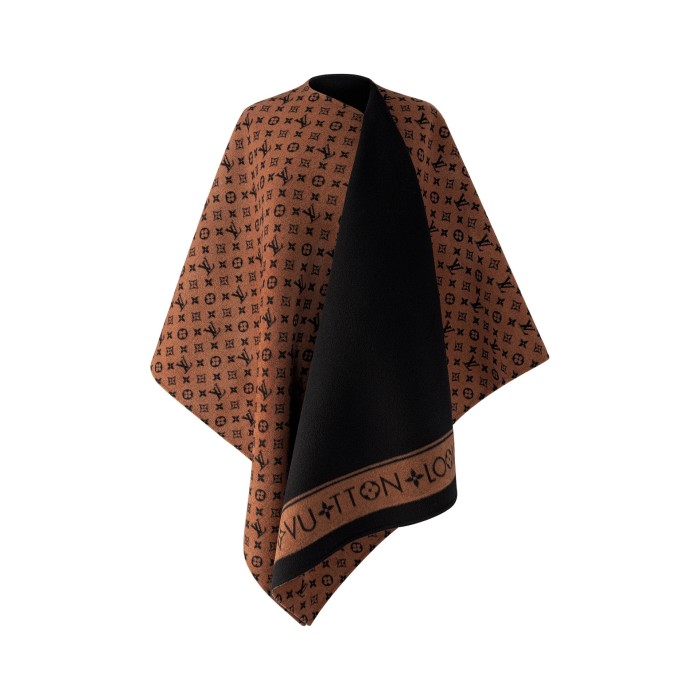 Double-sided wool and cashmere blended cape coat clothes，free size,CL60-56
