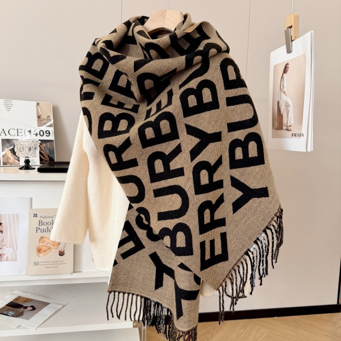 Cashmere cotton scarf for men women, size 65x200cm, no box. SF25-279