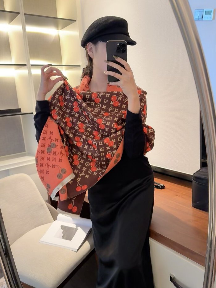 Cashmere cotton scarf for men women, size 65x180cm, no box. SF25-271-278