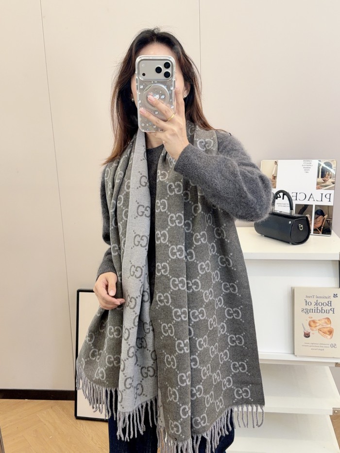 Cashmere cotton scarf for men women, size 65x180cm, no box. SF25-257-262