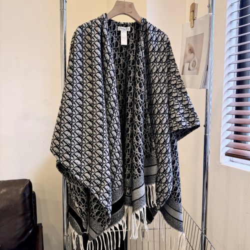 Double-sided wool and cashmere blended cape coat clothes，free size,CL60-58