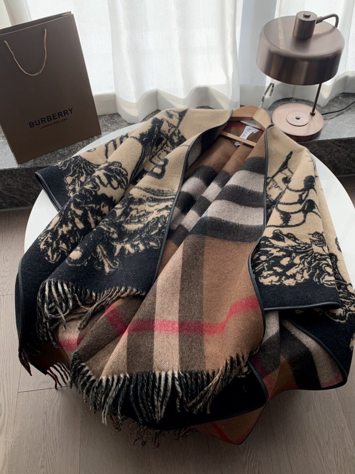Double-sided wool and cashmere blended cape coat clothes，free size,CL60-47