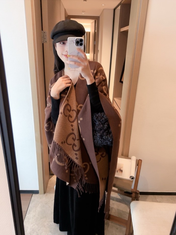 Double-sided wool and cashmere blended cape coat clothes，free size,CL60-54