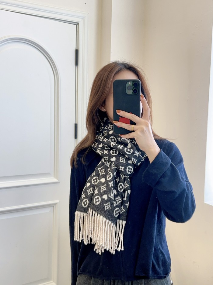Cashmere cotton scarf for men women, size 65x180cm, no box. SF25-215-220