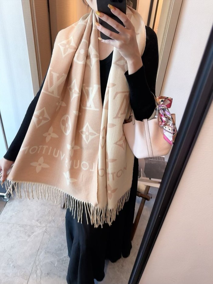 Cashmere cotton scarf for men women, size 45x186cm, no box. SF25-267-270